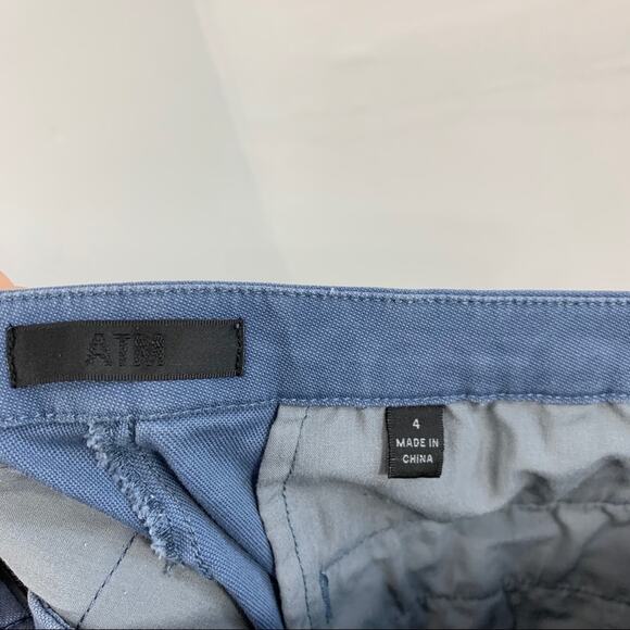 ATM Enzyme Wash Slim Ankle Pants Faded Denim 4 - Picture 9 of 10